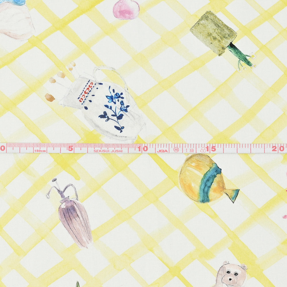 【予約販売】Paper message/ペーパーメッセージ ～花瓶とテーブルクロス～ 綿100%シーチング EGXA-8006-4A