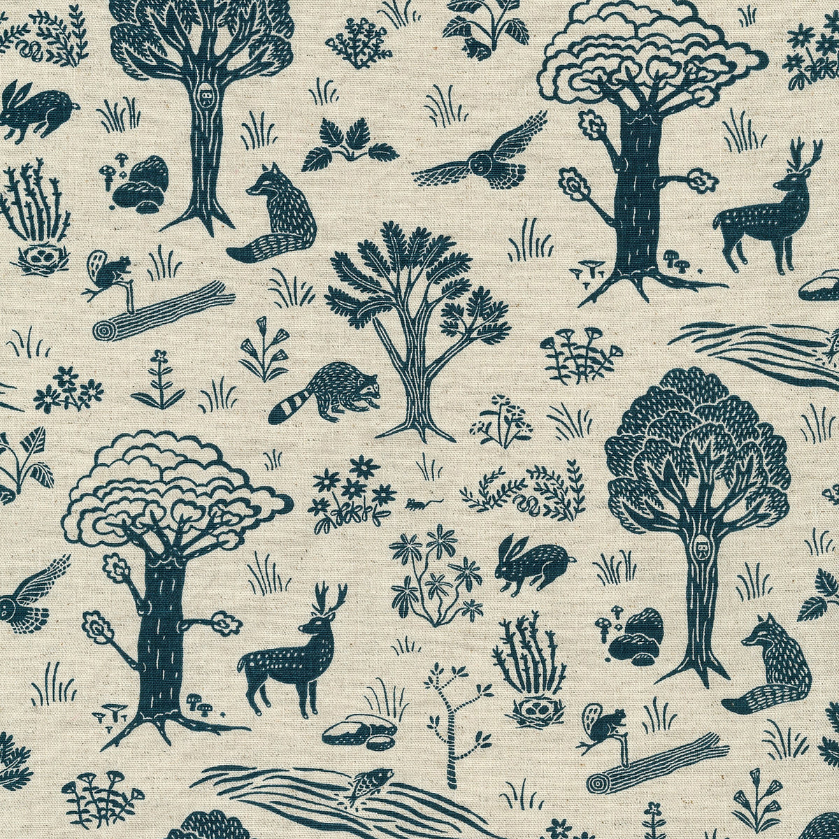 【予約販売】Amelie manchini Terra collection ～forest～ 綿麻キャンバス