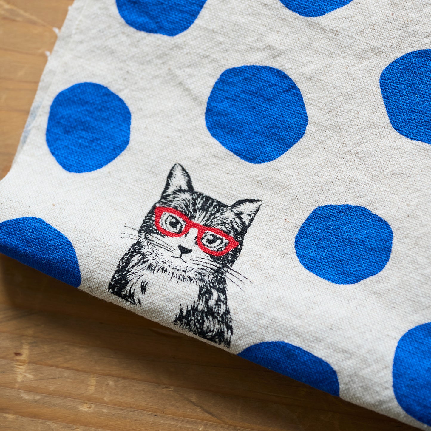 echino/エチノ CAT ドット ～ 綿麻キャンバス～ NekoNoe K from 30 SEWINGPINS