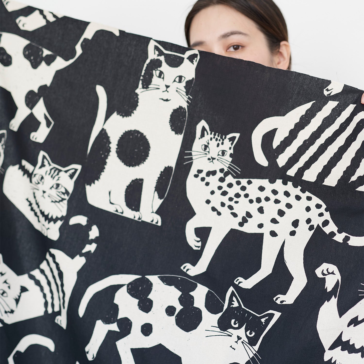 echino/エチノ CATCAT ~ 綿麻キャンバス~ NekoNoe K from 30 SEWINGPINS