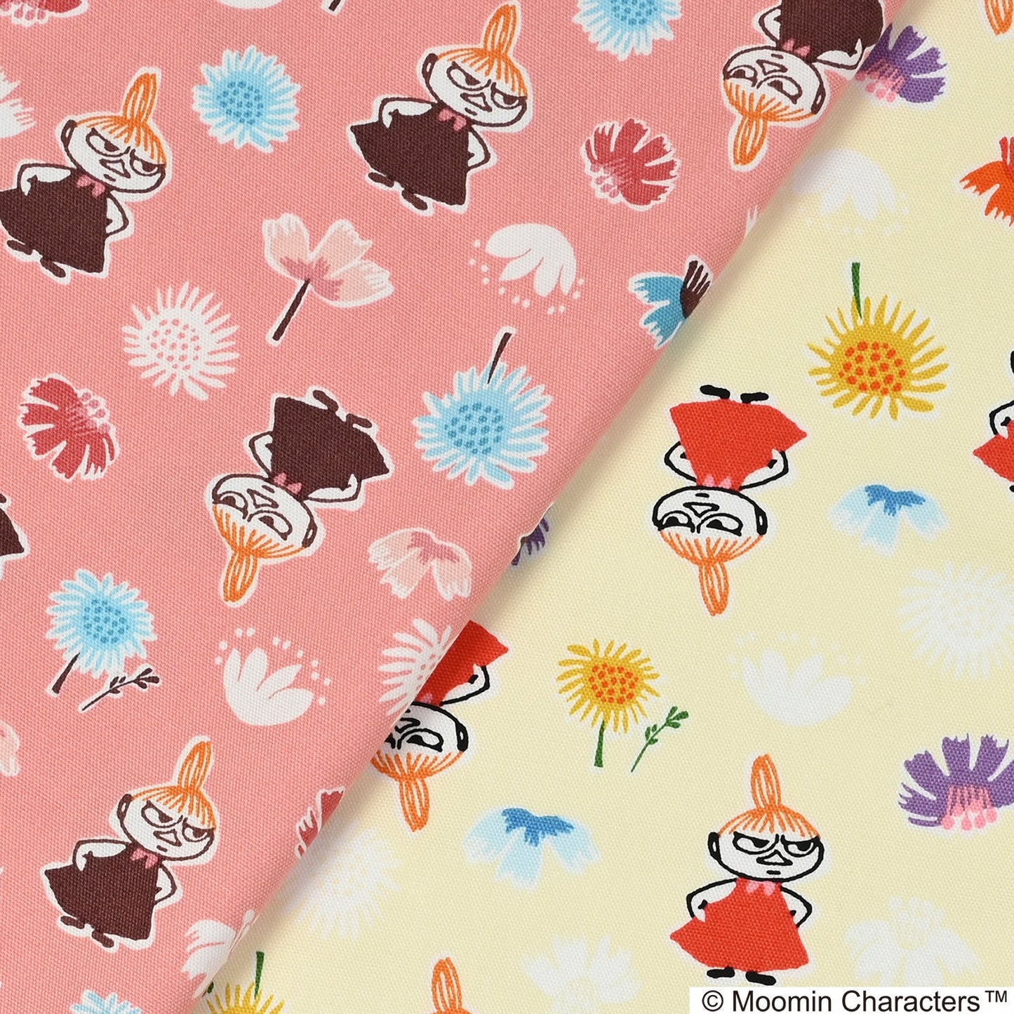 (無料サンプル)MOOMIN ムーミン ～リトルミイの日柄～ 綿100％オックス