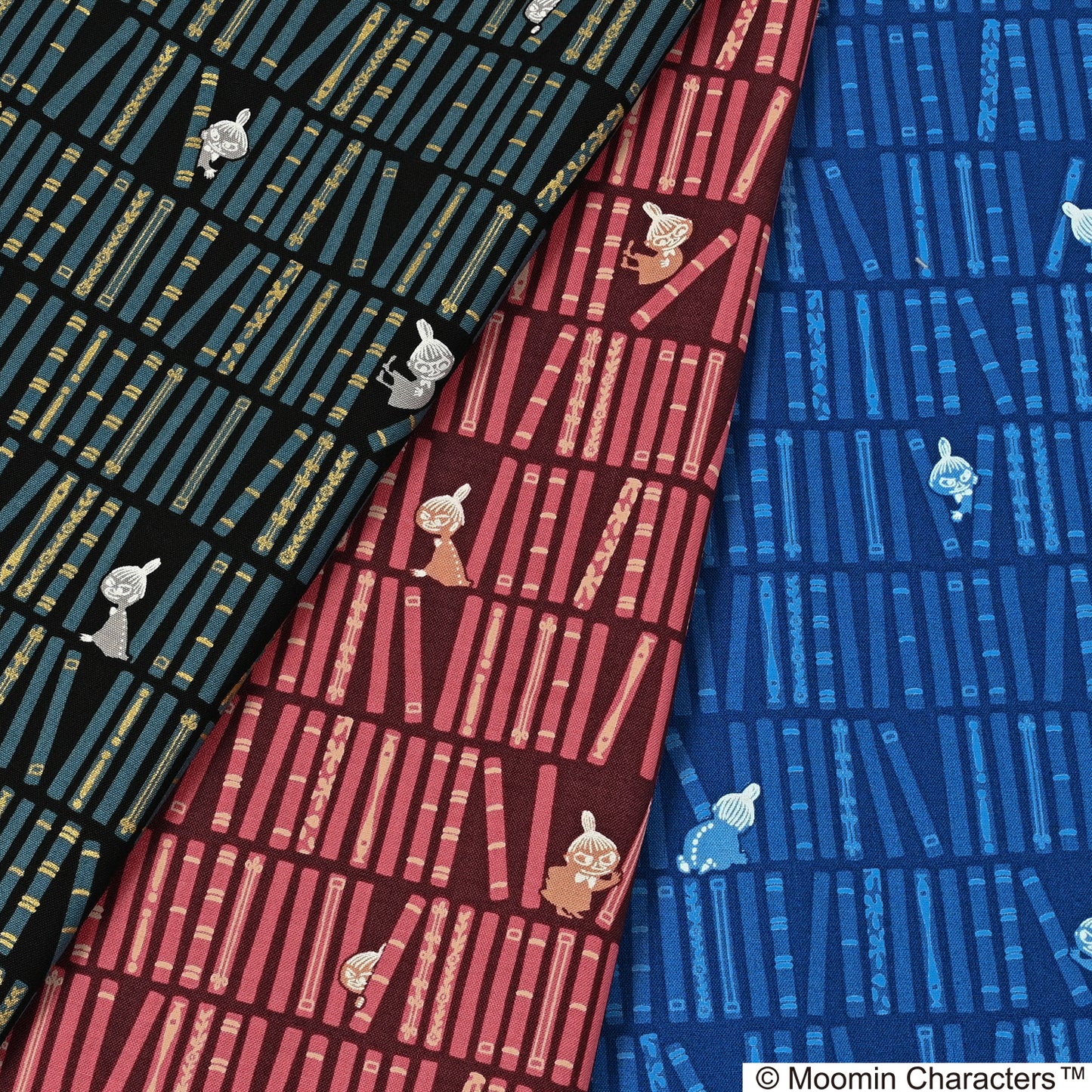 (無料サンプル)MOOMIN ムーミン ～本棚のリトルミイ～ 綿100％シーチング