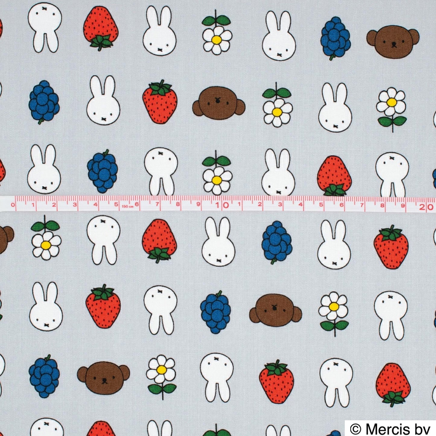 ミッフィー miffy ～フルーツ～ 綿100％シーチング - cocca