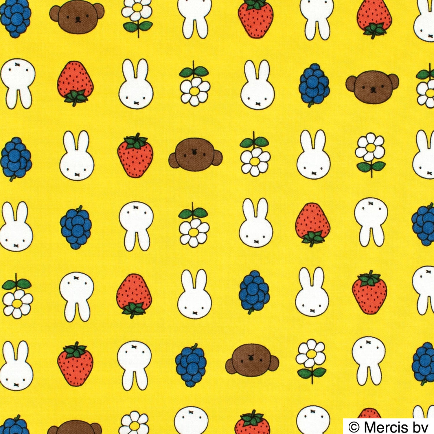 ミッフィー miffy ～フルーツ～ 綿100％シーチング - cocca