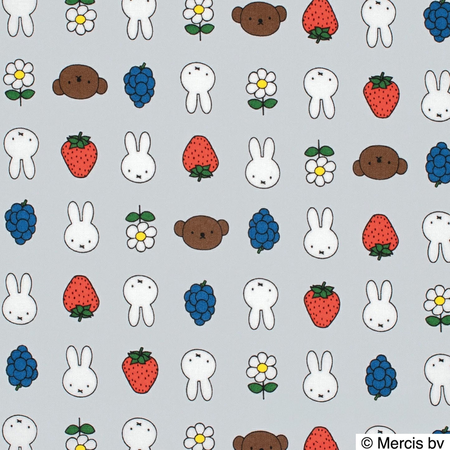 ミッフィー miffy ～フルーツ～ 綿100％シーチング - cocca