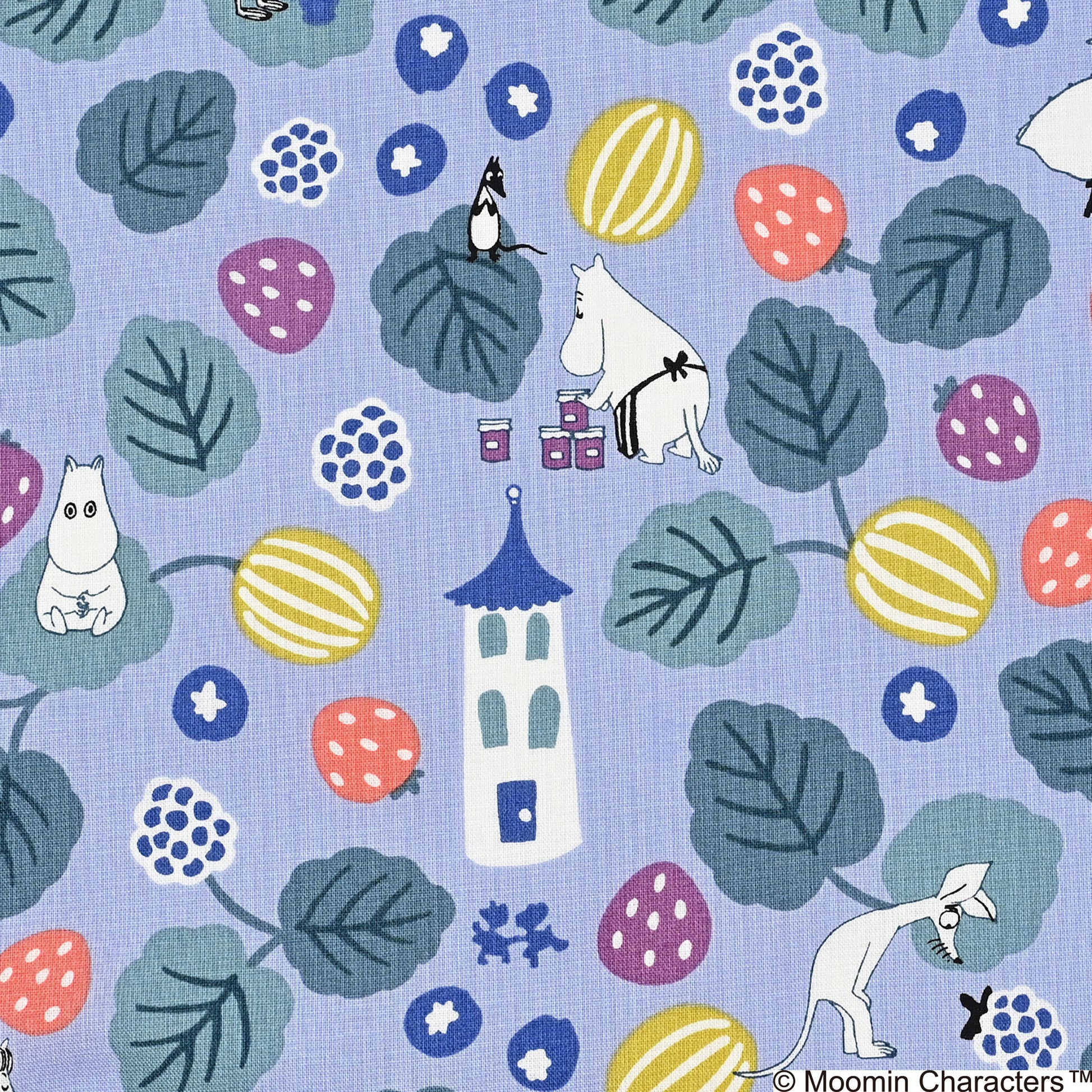 （無料サンプル）MOOMIN ムーミン ～ベリー畑に～ 綿100％シーチング - cocca