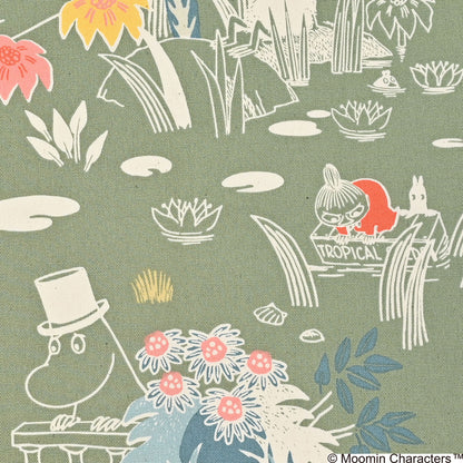 （無料サンプル）MOOMIN ムーミン ～ムーミン谷のジャングル～ 綿100％オックス - cocca