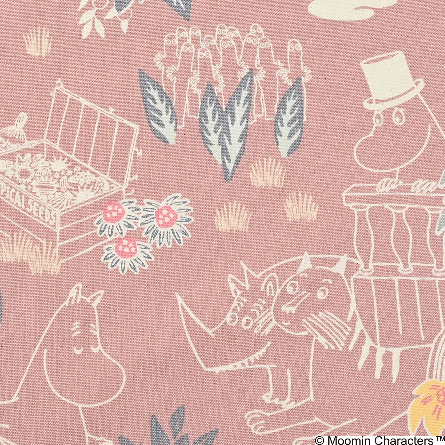 （無料サンプル）MOOMIN ムーミン ～ムーミン谷のジャングル～ 綿100％オックス - cocca