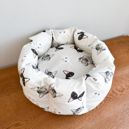 【予約生地限定お仕立て】ネコベッド ※生地代別