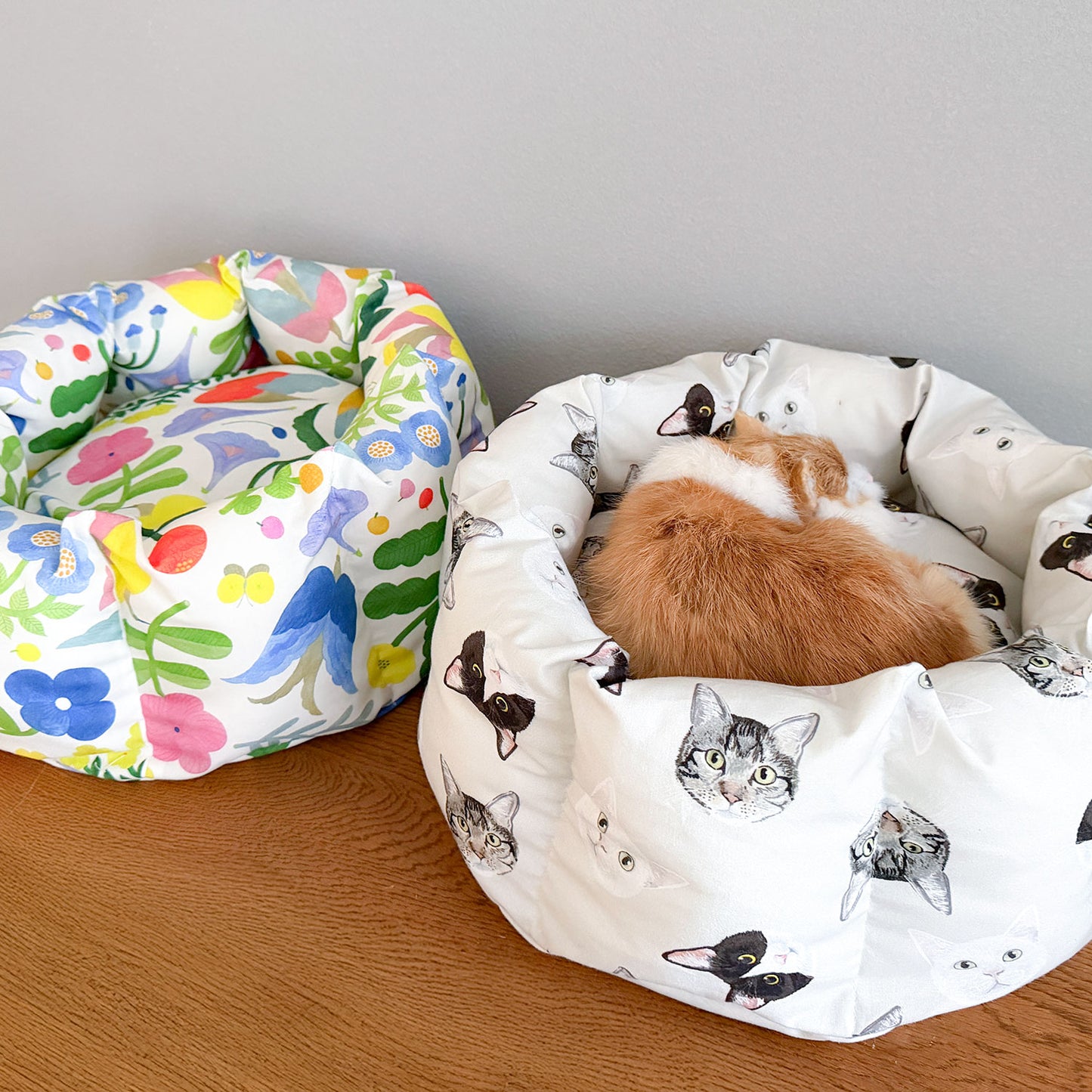 【予約生地限定お仕立て】ネコベッド ※生地代別