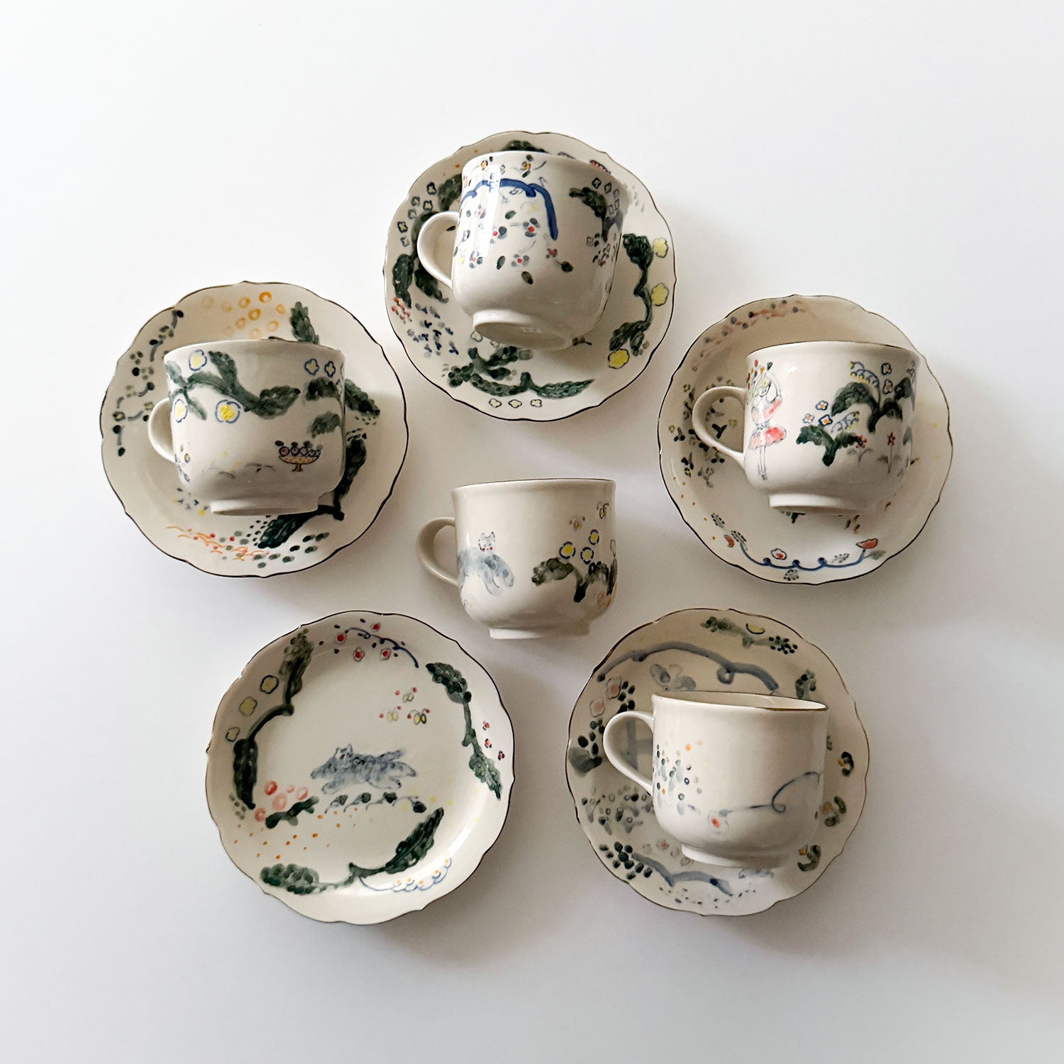 mizacosha/ミシャコシャプラス カップ＆ソーサー 磁器 - cocca