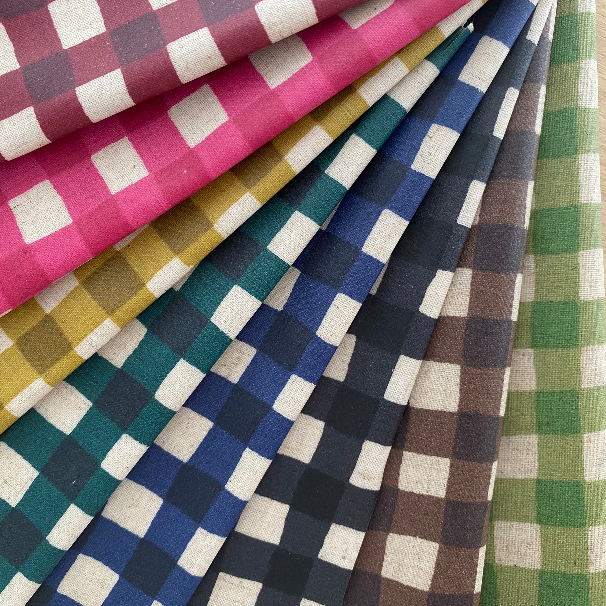 (無料サンプル）【coccaオリジナル】《ラミネート》gin-gam ギンガム - cocca