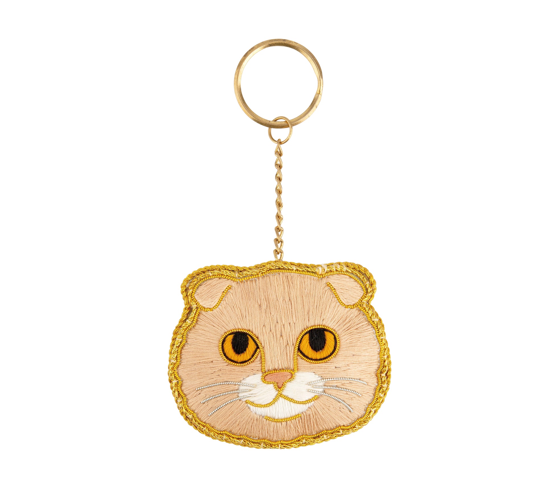 ニャトリエ 刺繍キーホルダー - cocca