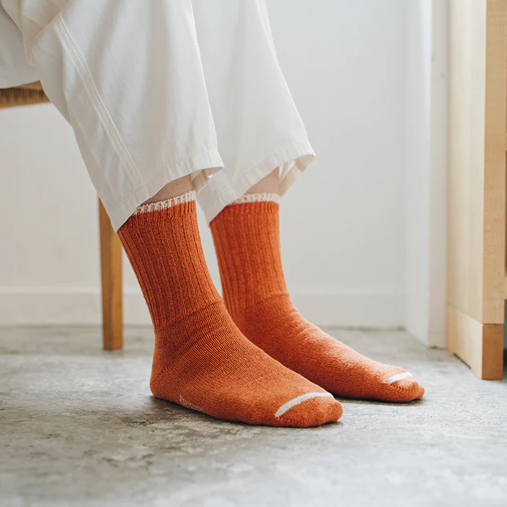 NISHIGUCHI KUTSUSHITA シルクコットン天竺ソックス