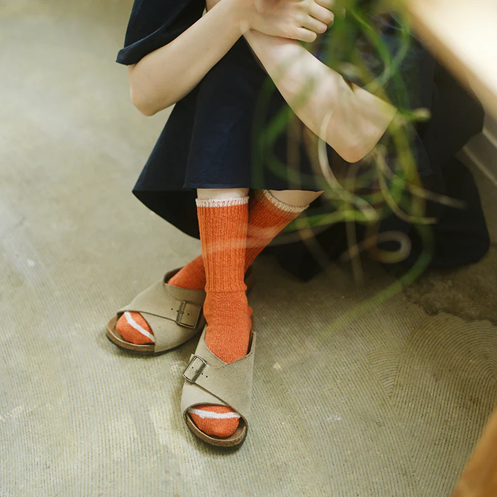 NISHIGUCHI KUTSUSHITA シルクコットン天竺ソックス