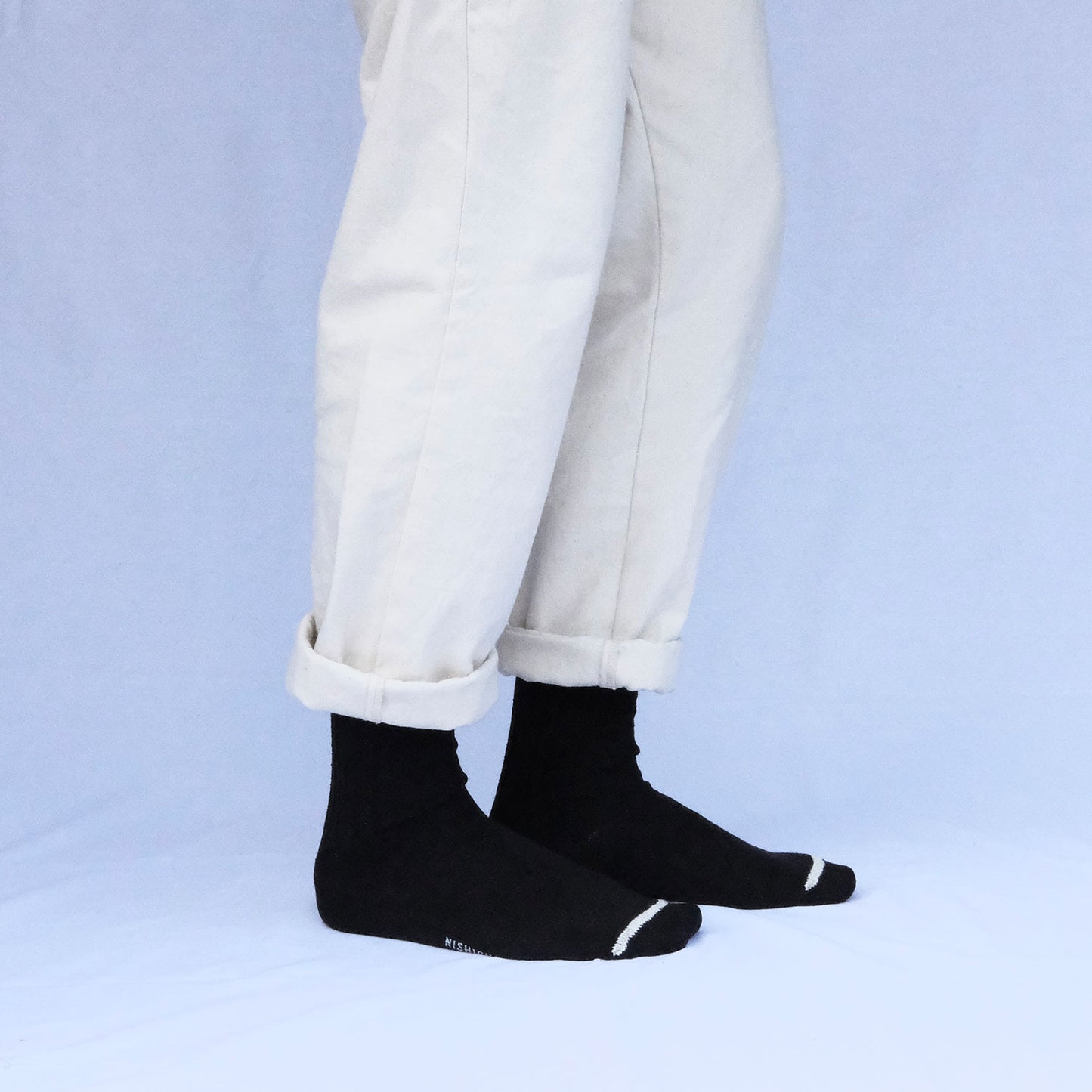 NISHIGUCHI KUTSUSHITA シルクコットン天竺ソックス