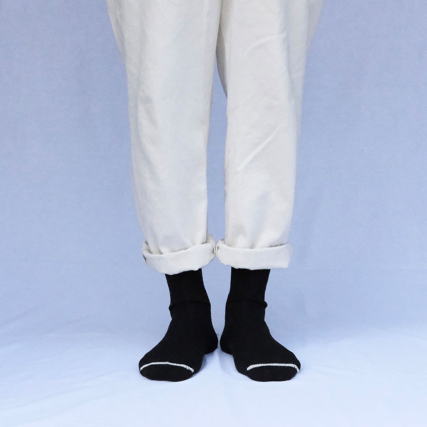 NISHIGUCHI KUTSUSHITA シルクコットン天竺ソックス