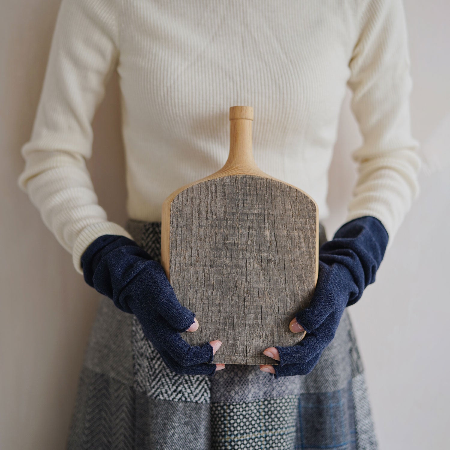 NISHIGUCHI KUTSUSHITA メリノウール100％アームウォーマー