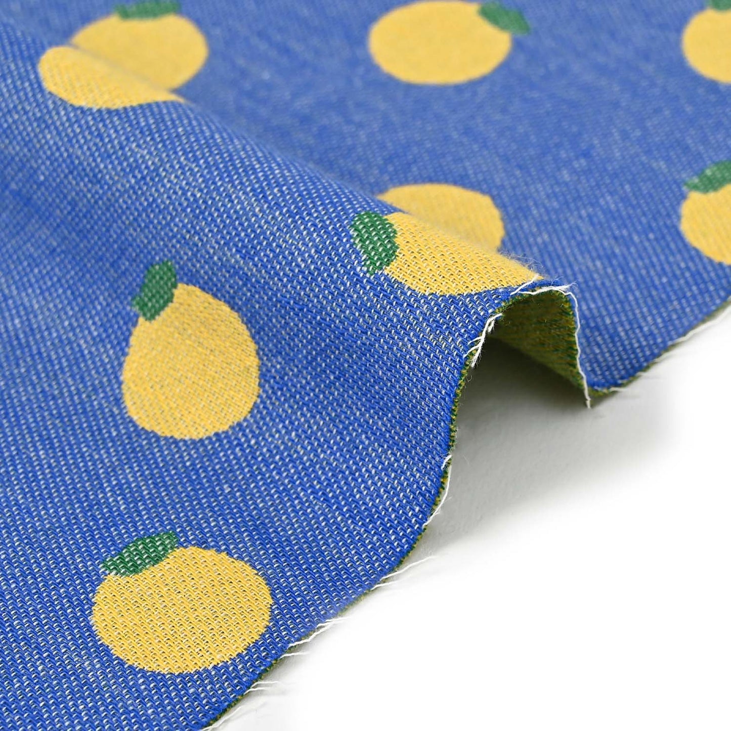 (無料サンプル)【clocomi】庭の密柑- 播州織ジャガード ～綿100％～