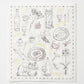 【＋HAyU fabric】-kitchen fabrics- 蚊帳織りふきん - cocca