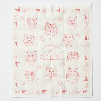 【＋HAyU fabric】-kitchen fabrics- 蚊帳織りふきん - cocca