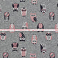 【SALE】ニットジャガード ～ フクロウ ～ 綿100％
