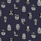 【SALE】ニットジャガード ～ フクロウ ～ 綿100％