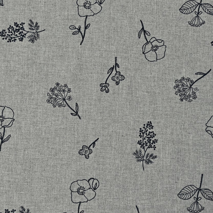 杢ビエラ起毛 綿100％ ～刺繍 ボタニカル～