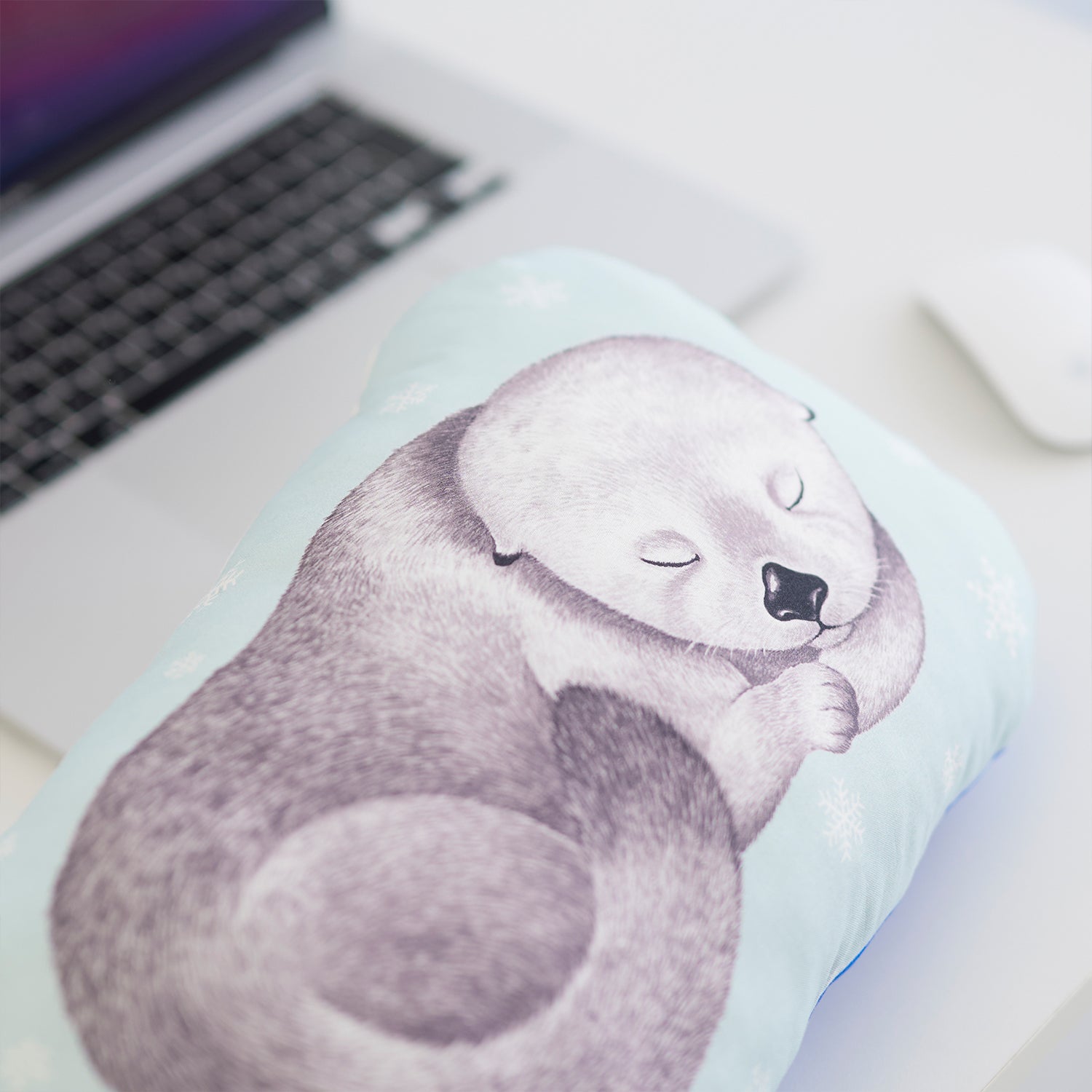 アニマニア～ラッコ柄～ パネル生地 綿100％シーチング - cocca