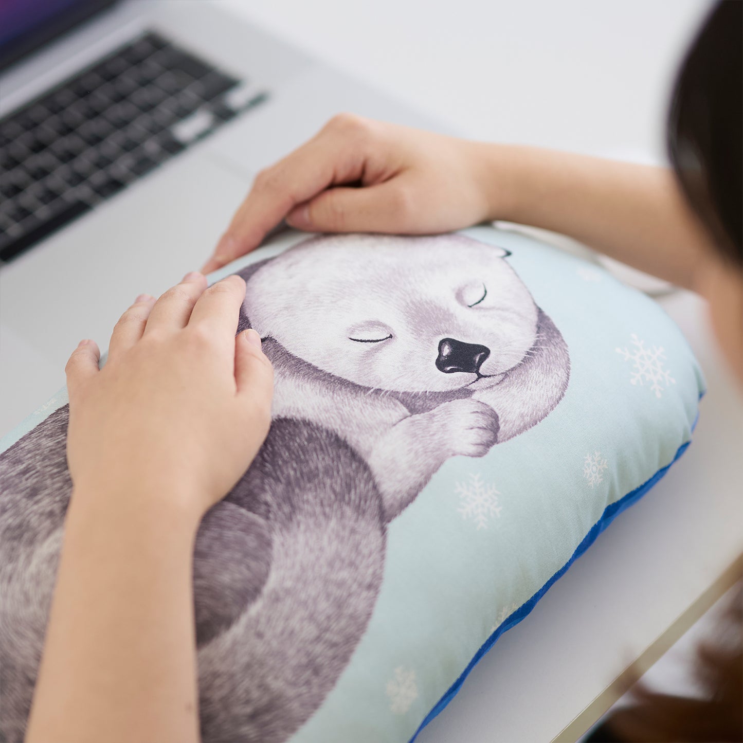 アニマニア～ラッコ柄～ パネル生地 綿100％シーチング - cocca