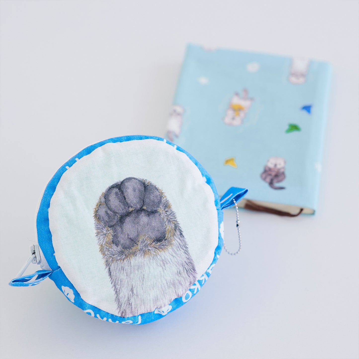 アニマニア～ラッコ柄～ パネル生地 綿100％シーチング - cocca