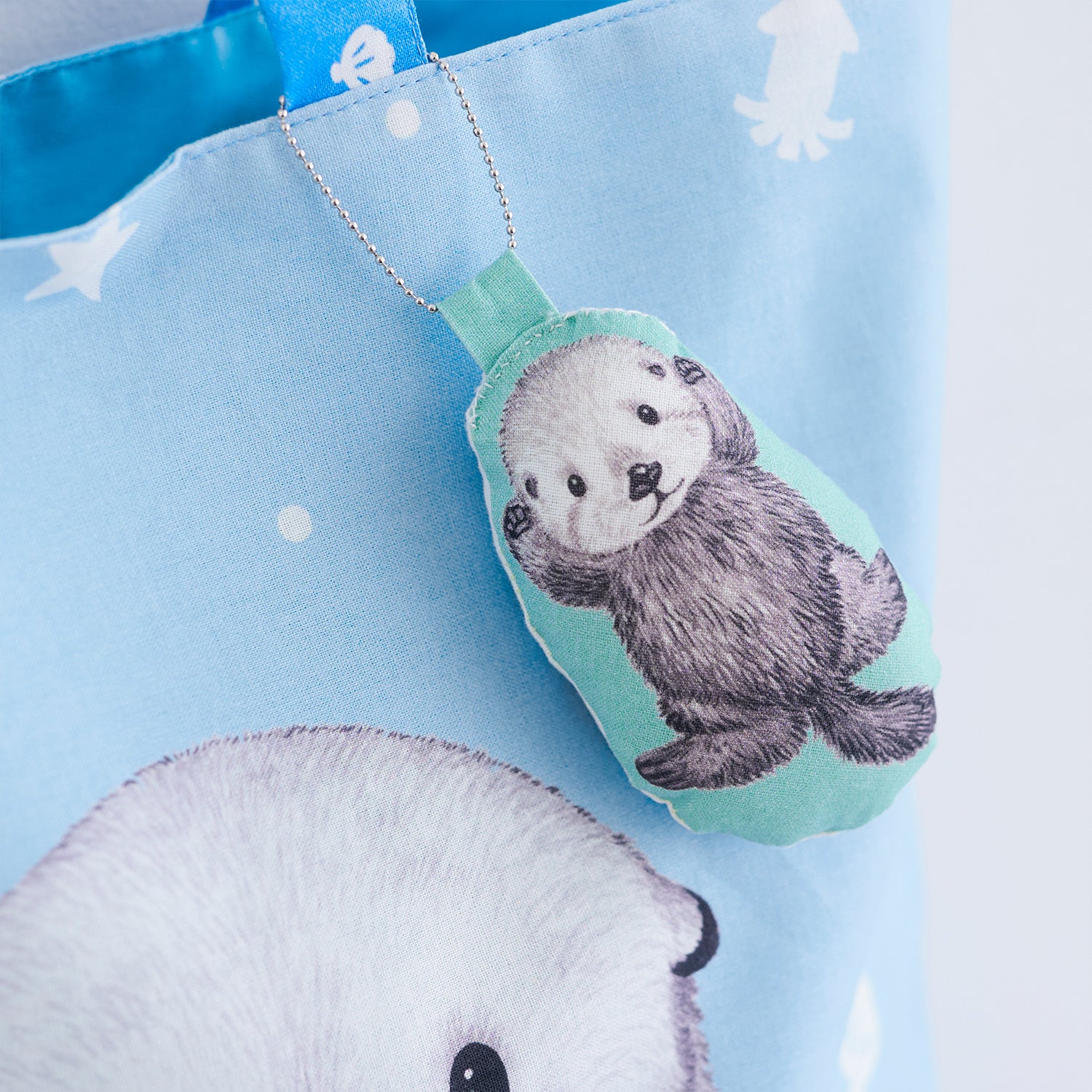 アニマニア～ラッコ柄～ パネル生地 綿100％シーチング - cocca