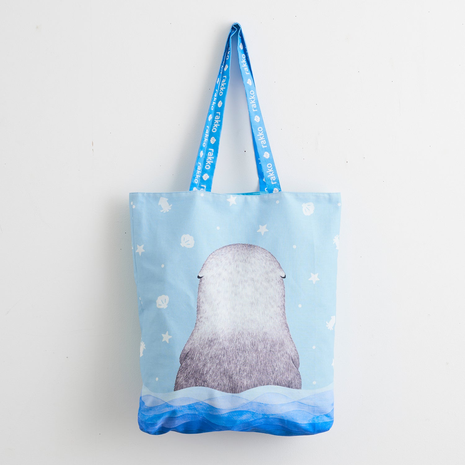 アニマニア～ラッコ柄～ パネル生地 綿100％シーチング - cocca