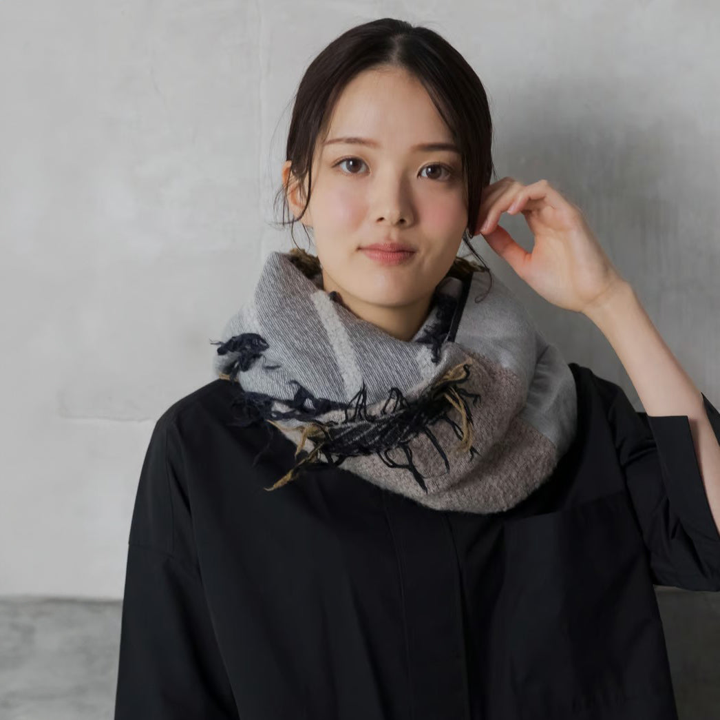 POLS -KESHIKI- ウールカットジャガード スヌード