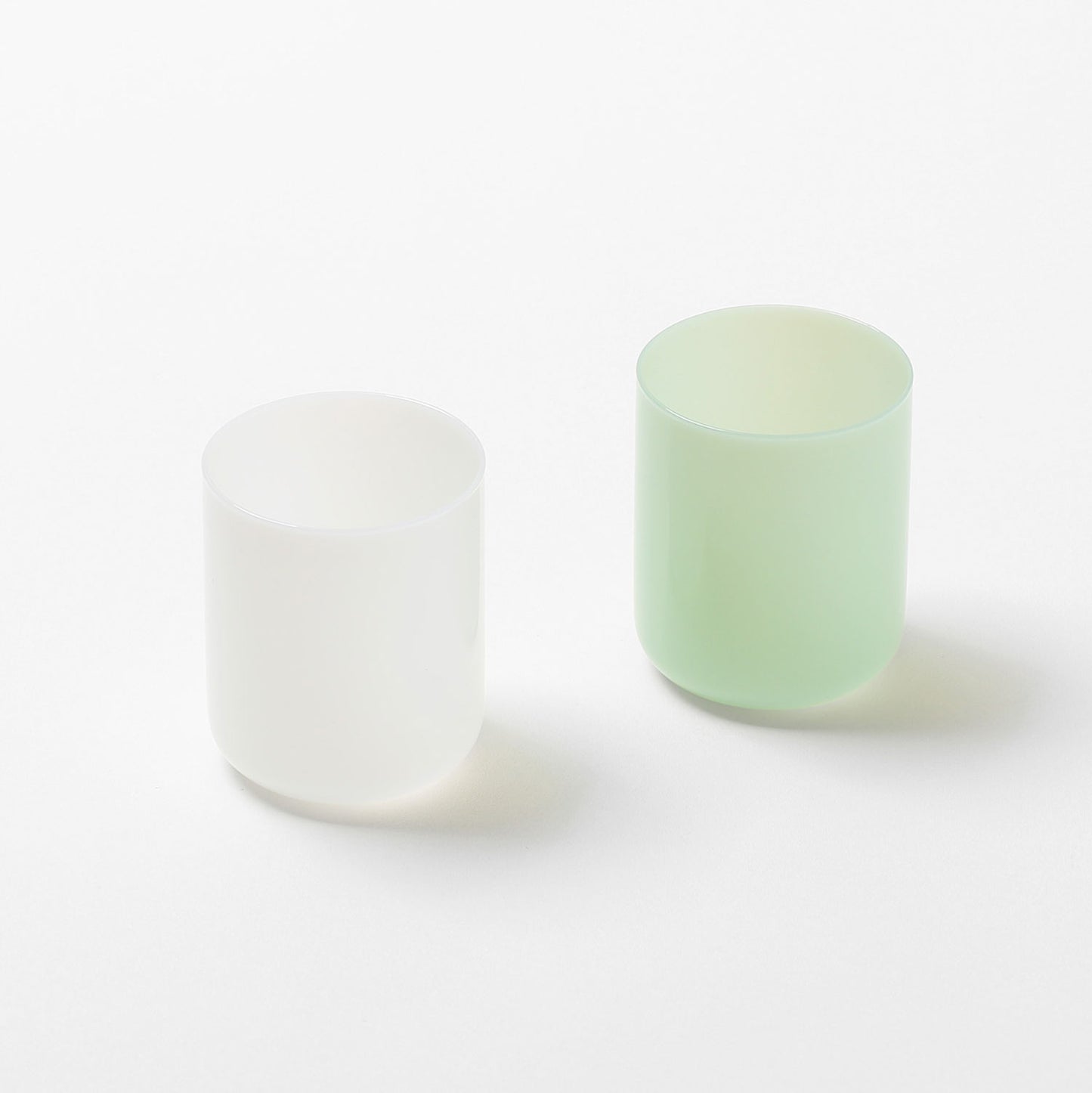 ideaco ミルクガラス HAKU medium 290ml ～2個セット～