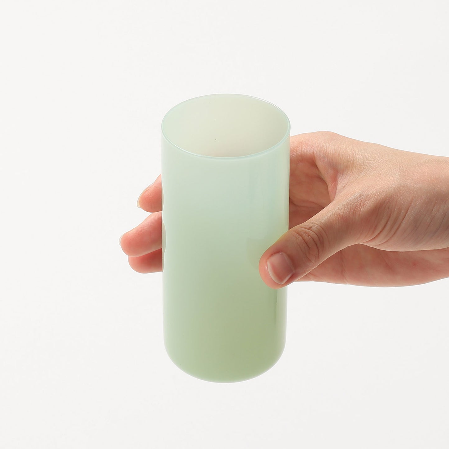 ideaco ミルクガラス HAKU slim 210ml ～2個セット～