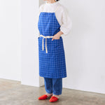 (無料サンプル)Rubber band check -MUDDY WORKS by Tomotake- オーガニックコットン100%オックス EKX-141-1A(sample)