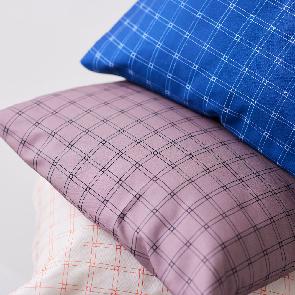(無料サンプル)Rubber band check -MUDDY WORKS by Tomotake- オーガニックコットン100%オックス EKX-141-1A(sample)