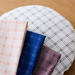 (無料サンプル)Rubber band check -MUDDY WORKS by Tomotake- オーガニックコットン100%オックス EKX-141-1A(sample)