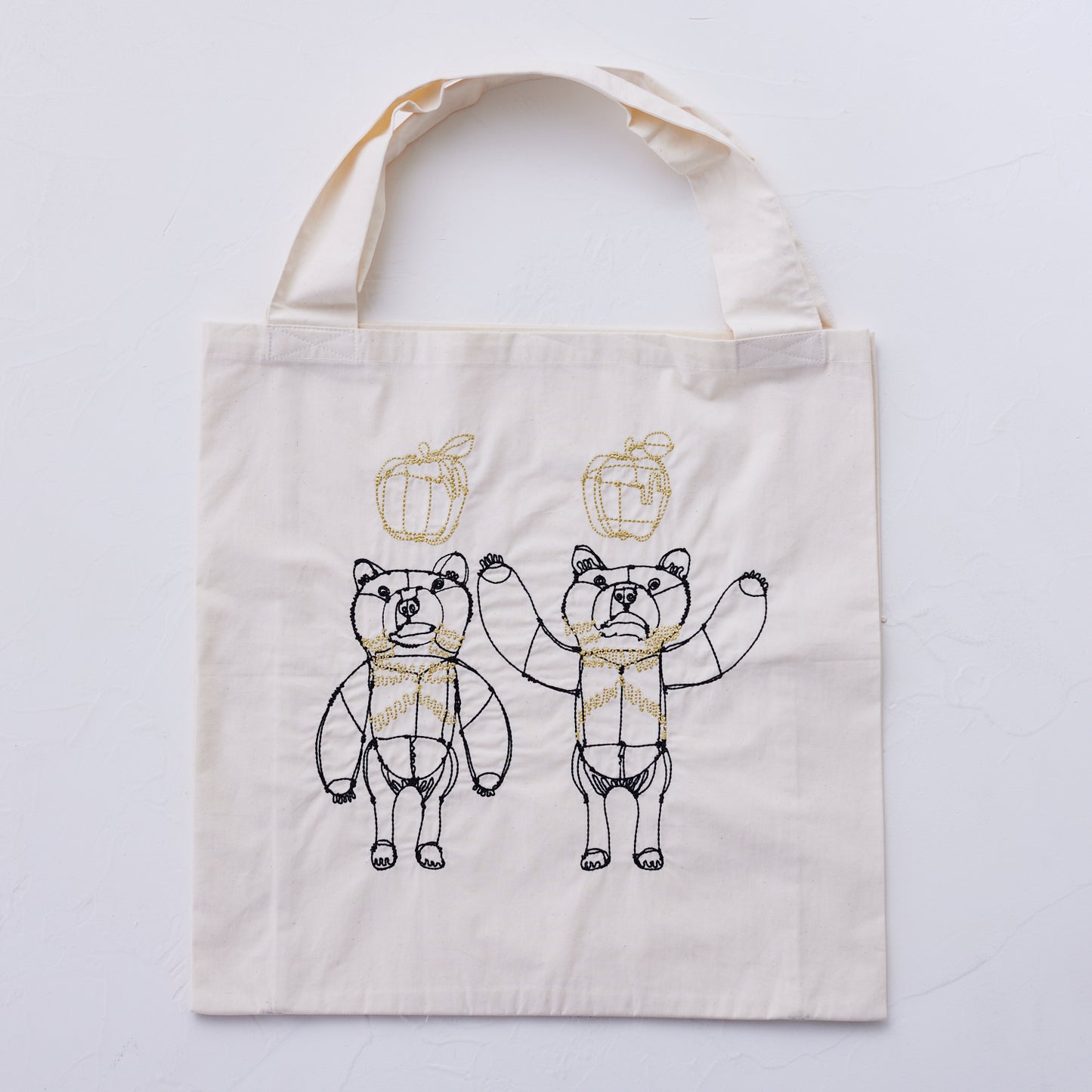 【＋HAyU fabric】-Twin Tote bags- トートバッグ ～HAyU BEAR Friends～