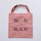 【＋HAyU fabric】-Twin Tote bags- トートバッグ ～ニャンコ家系図～