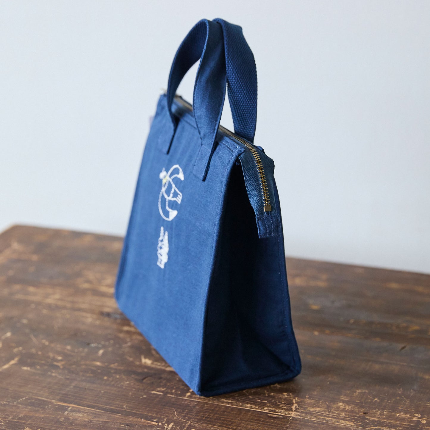 【＋HAyU fabric】-kitchen fabrics- 刺繍ランチバッグ