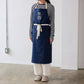 【＋HAyU fabric】-kitchen fabrics- コットンリネン刺繍エプロン