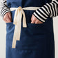 【＋HAyU fabric】-kitchen fabrics- コットンリネン刺繍エプロン