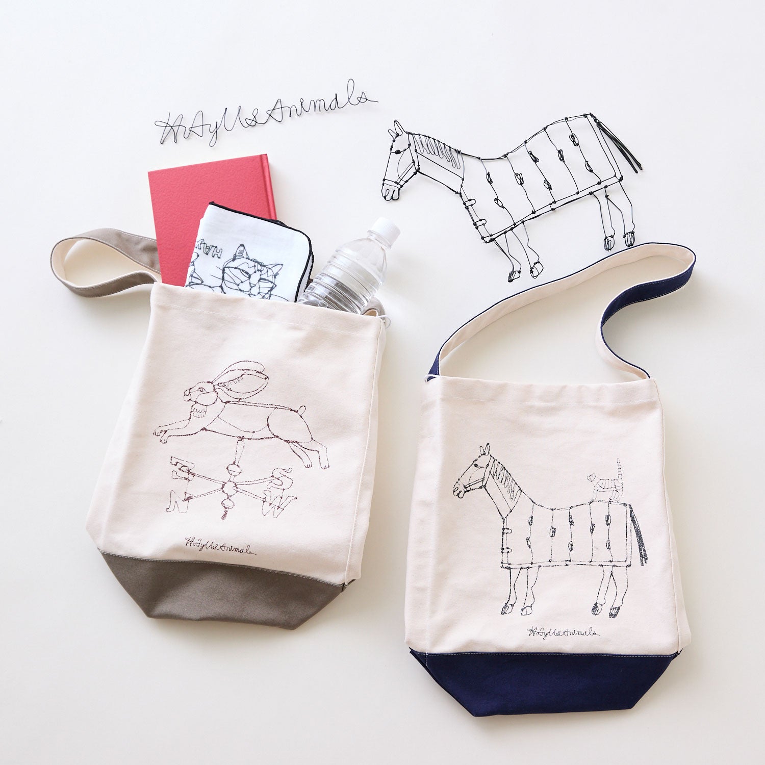 【＋HAyU】マルシェトートバッグ 9.5号帆布