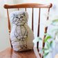 【＋HAyU fabric】- Cushion - クッション ～HAyU CAT～ コットンリネン