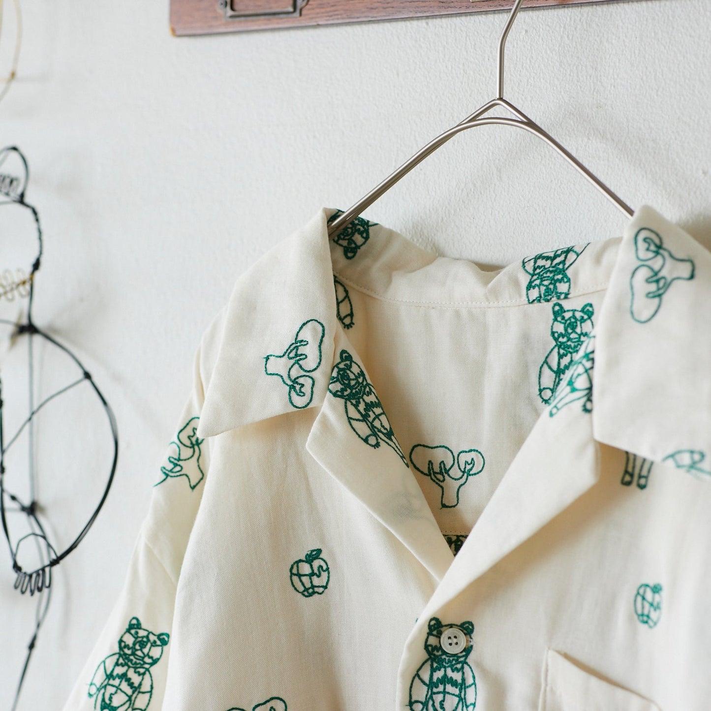 ＋HAyU fabric ～HAyU BEAR 2023～　綿100%ダブルガーゼ刺繍