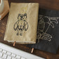 【＋HAyU fabric】 -stationery & goods- HAyU Bear ブックカバー
