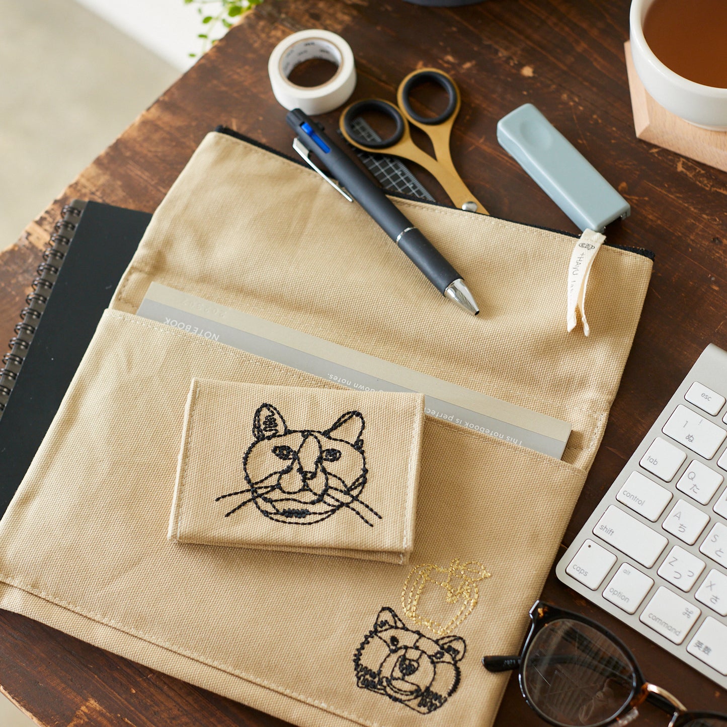 【＋HAyU fabric】 -stationery & goods-  カードフォルダー
