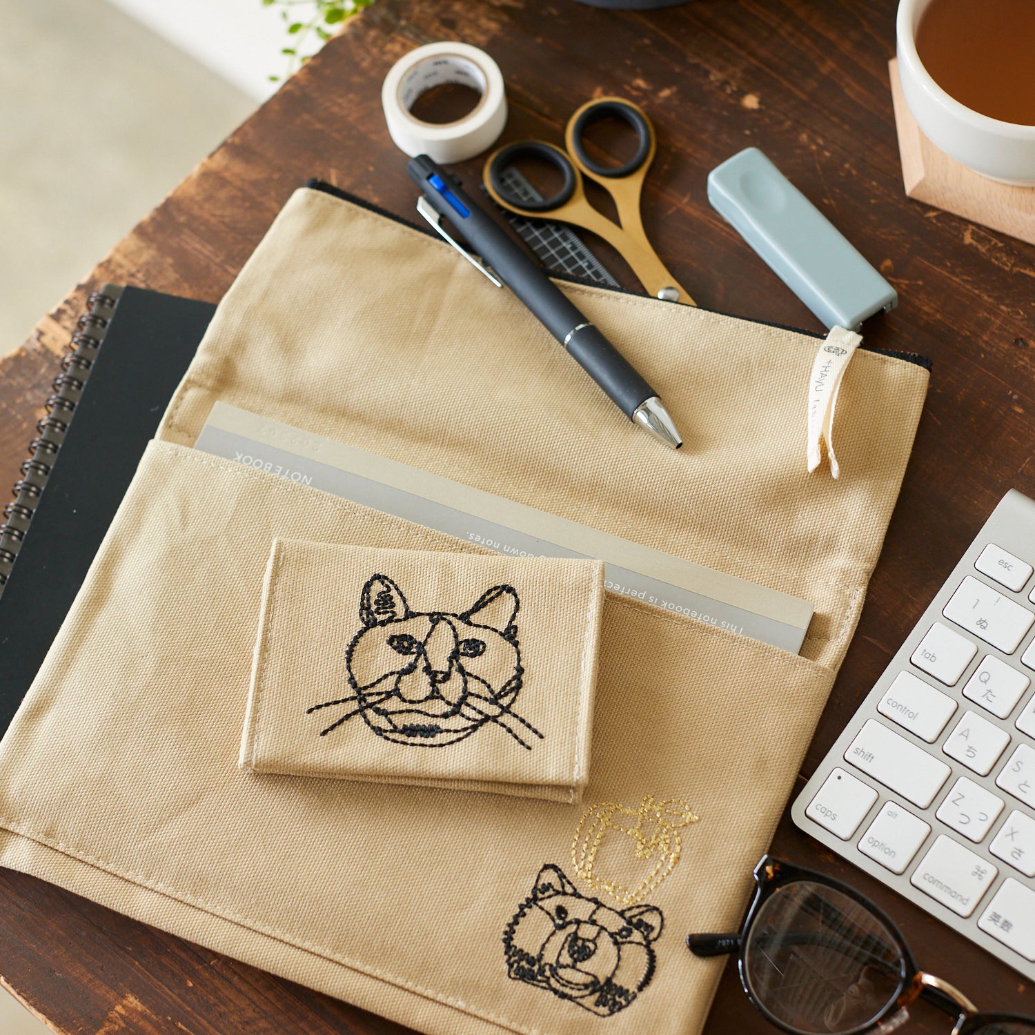 【＋HAyU fabric】 -stationery & goods-  カードフォルダー